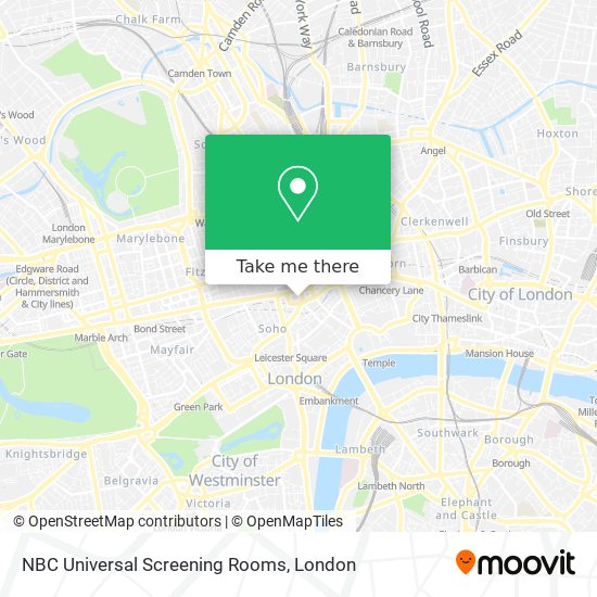 NBC Universal Screening Rooms map