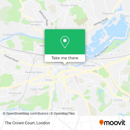 The Crown Court map
