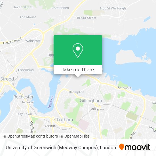 University of Greenwich (Medway Campus) map