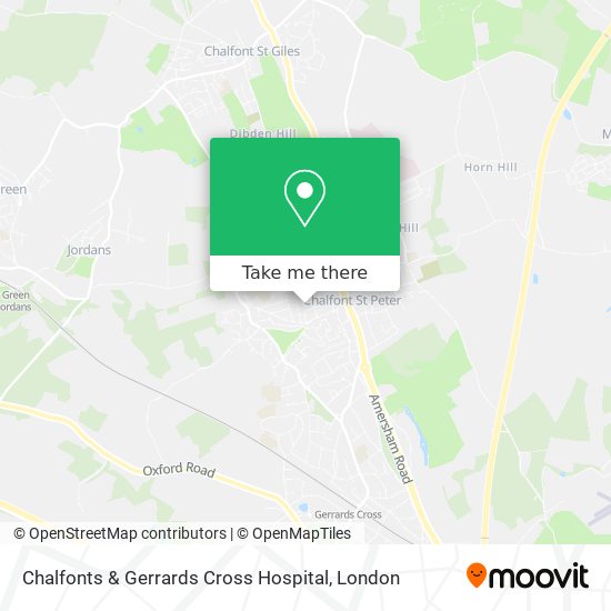 Chalfonts & Gerrards Cross Hospital map