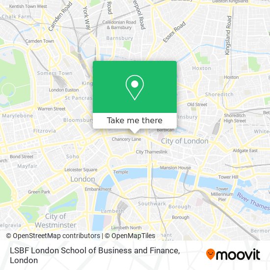 LSBF London School of Business and Finance map