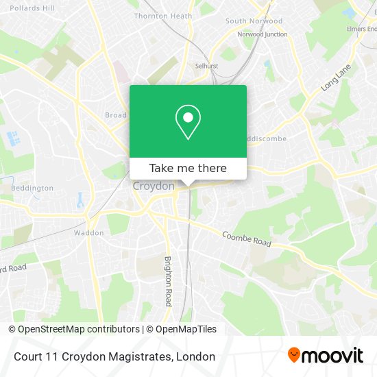 Court 11 Croydon Magistrates map