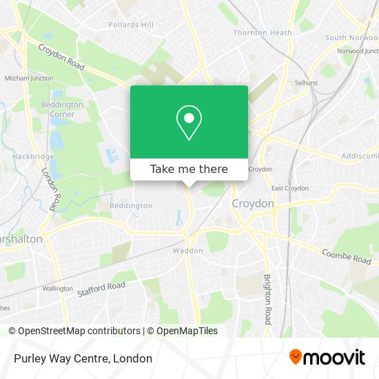 Purley Way Centre map