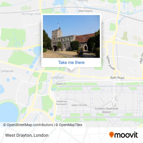 West Drayton map