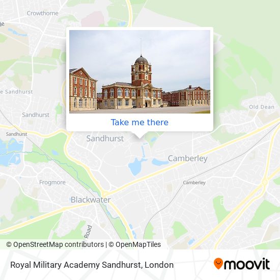 Royal Military Academy Sandhurst map
