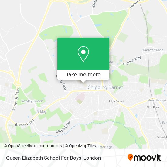 Queen Elizabeth School For Boys map