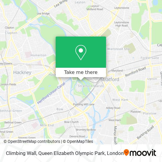 Climbing Wall, Queen Elizabeth Olympic Park map