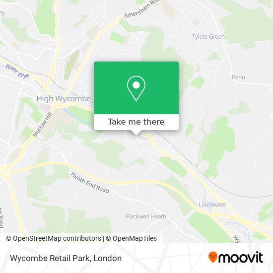 Wycombe Retail Park map