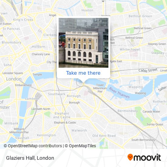 Glaziers Hall map