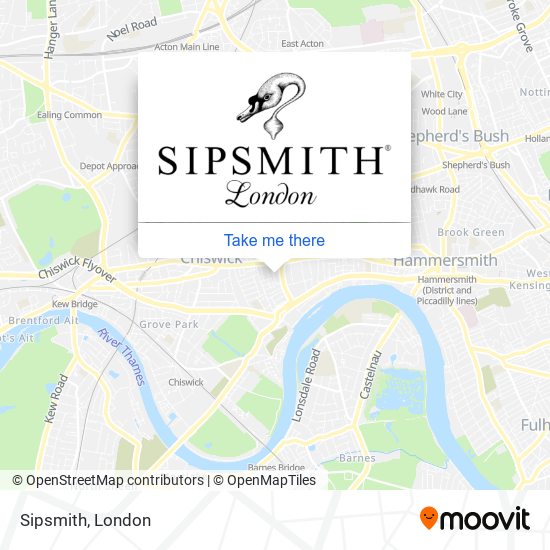 Sipsmith map