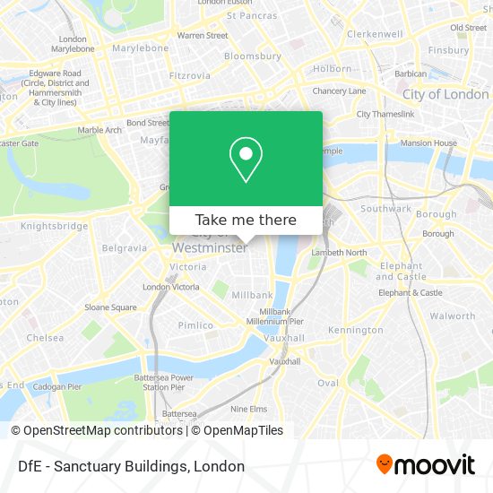 DfE - Sanctuary Buildings map