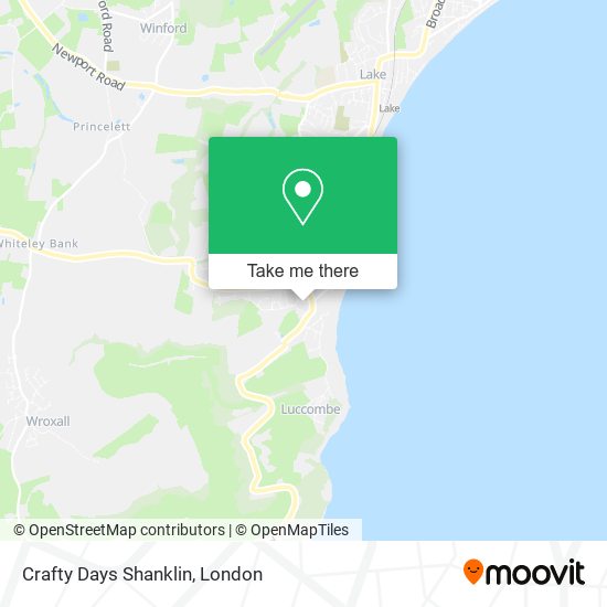Crafty Days Shanklin map