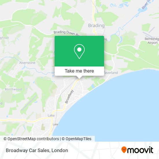Broadway Car Sales map