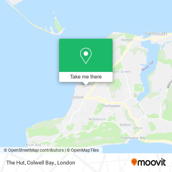 The Hut, Colwell Bay. map