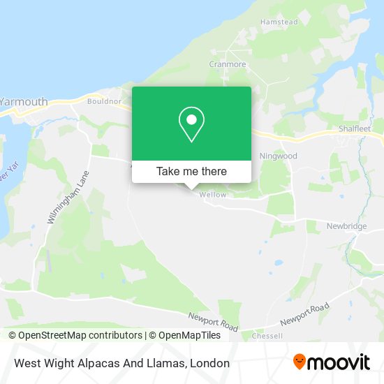 West Wight Alpacas And Llamas map