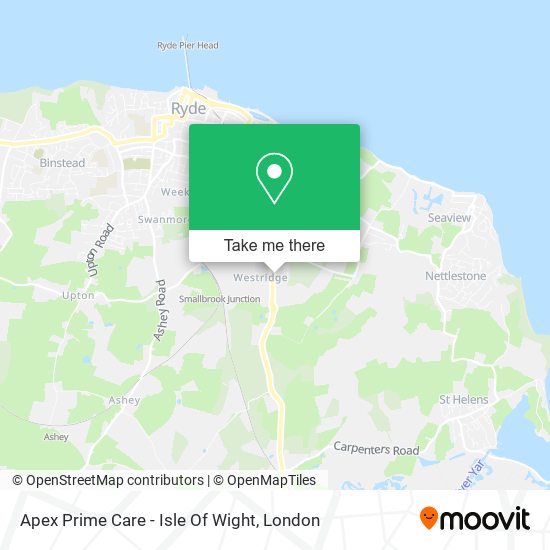 Apex Prime Care - Isle Of Wight map