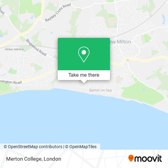 Merton College map