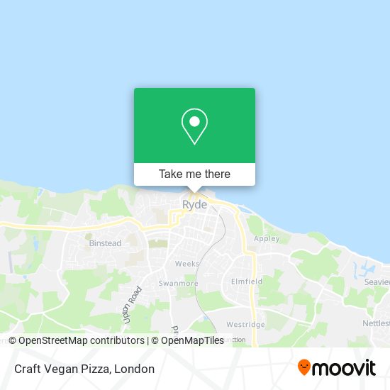 Craft Vegan Pizza map