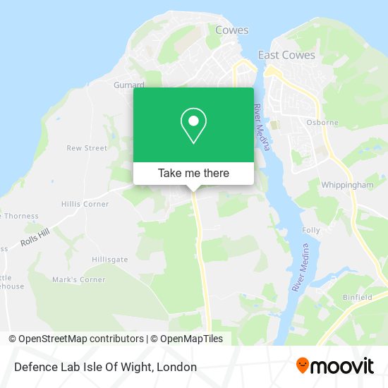 Defence Lab Isle Of Wight map