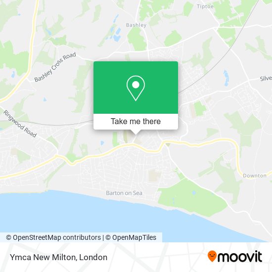 Ymca New Milton map