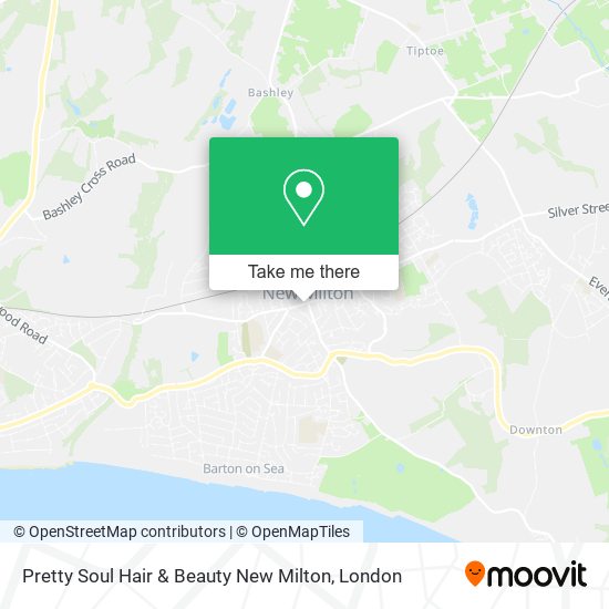 Pretty Soul Hair & Beauty New Milton map