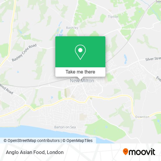 Anglo Asian Food map