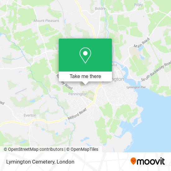 Lymington Cemetery map