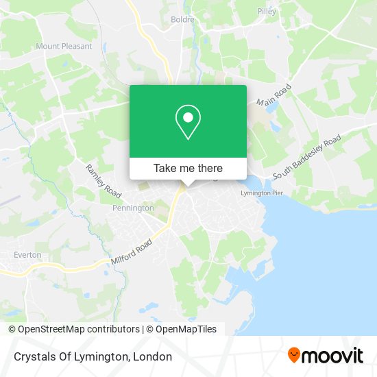 Crystals Of Lymington map