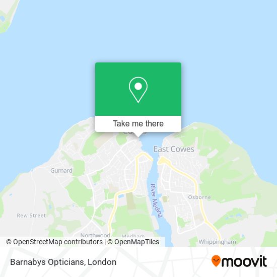 Barnabys Opticians map