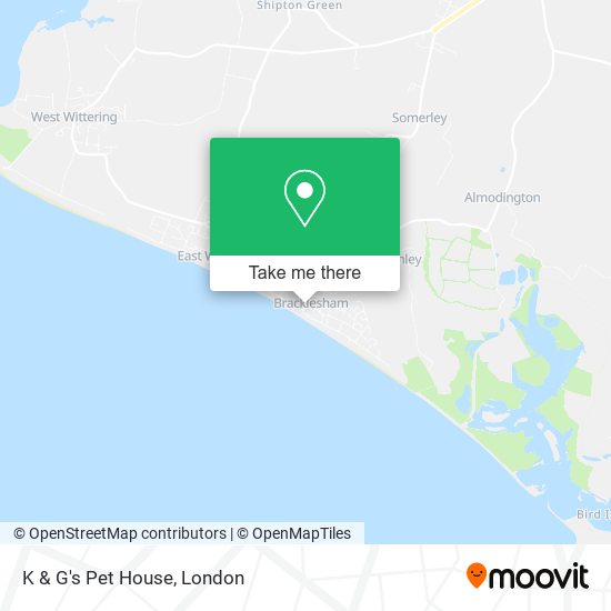 K & G's Pet House map