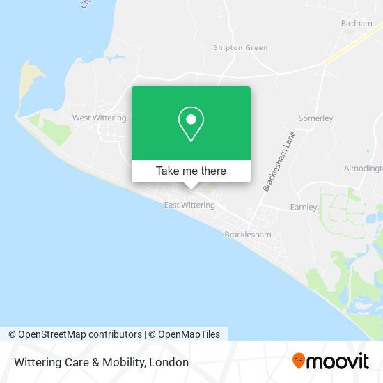 Wittering Care & Mobility map