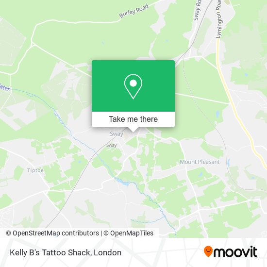 Kelly B's Tattoo Shack map