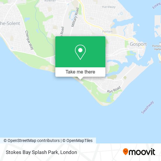 Stokes Bay Splash Park map