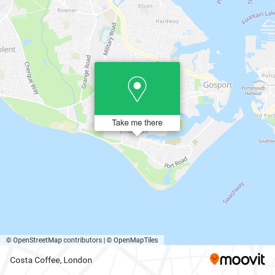 Costa Coffee map
