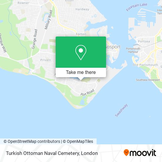 Turkish Ottoman Naval Cemetery map