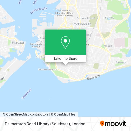Palmerston Road Library (Southsea) map