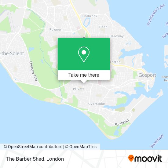 The Barber Shed map