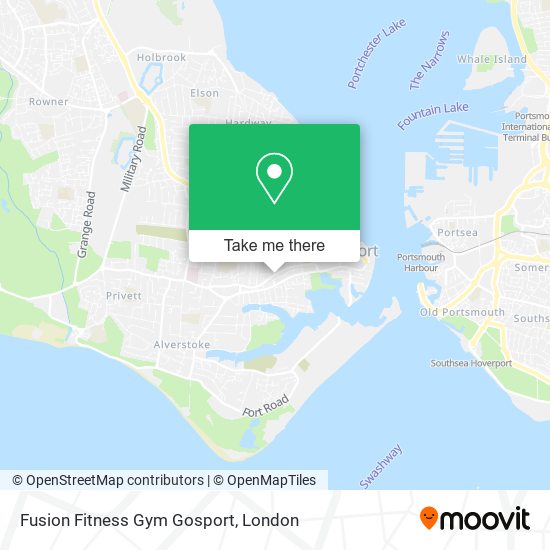 Fusion Fitness Gym Gosport map