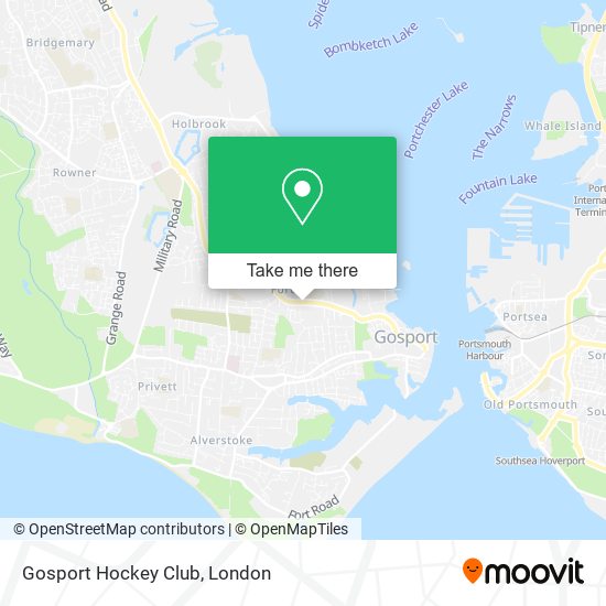 Gosport Hockey Club map