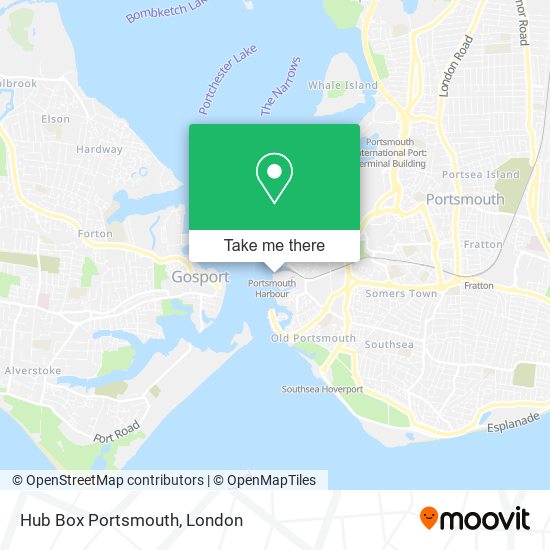 Hub Box Portsmouth map