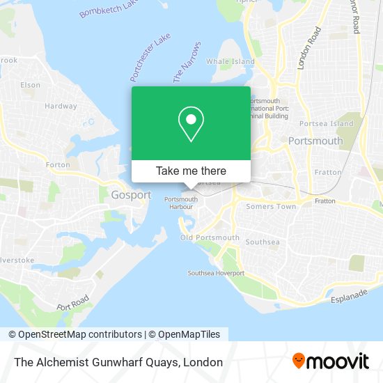 The Alchemist Gunwharf Quays map