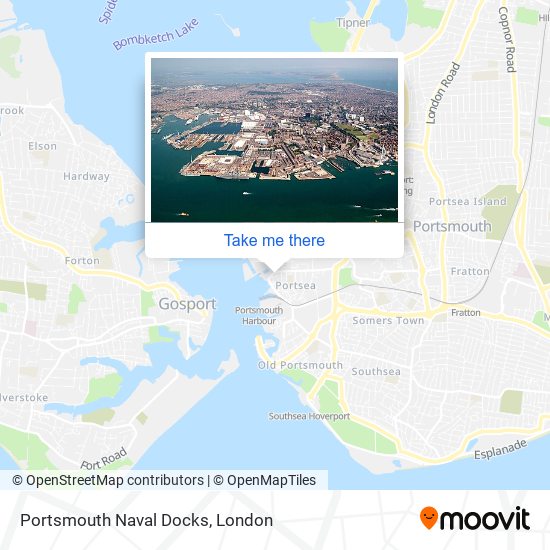 Portsmouth Naval Docks map