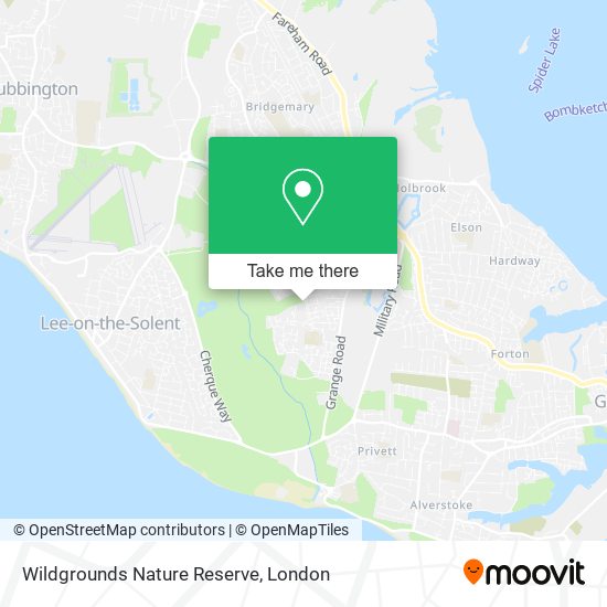 Wildgrounds Nature Reserve map