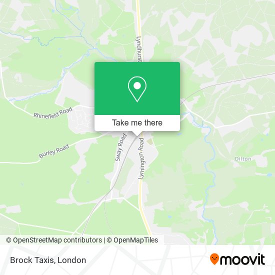 Brock Taxis map