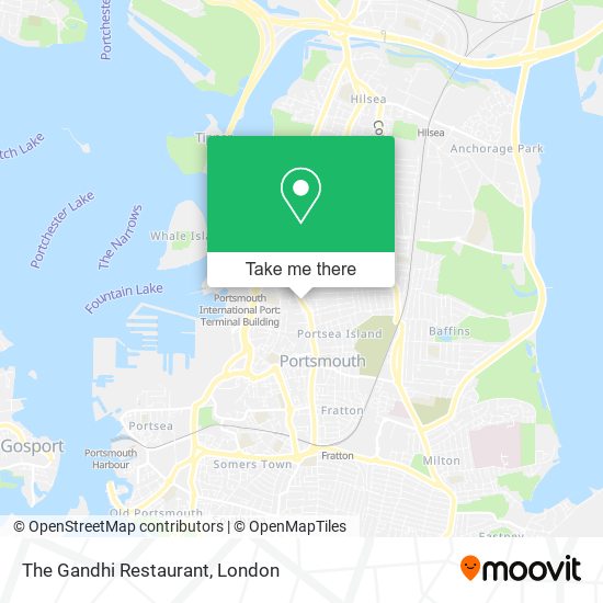 The Gandhi Restaurant map