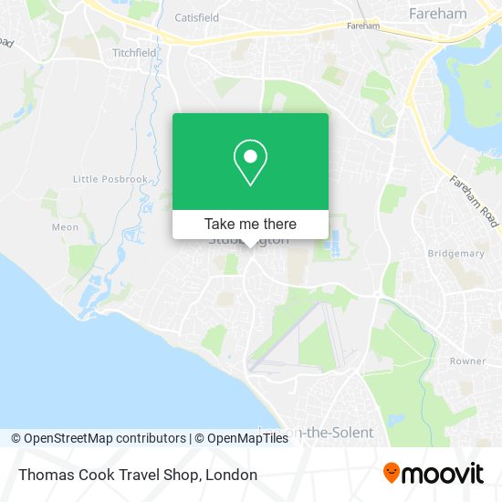 Thomas Cook Travel Shop map