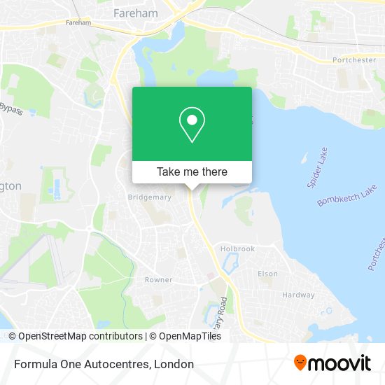 Formula One Autocentres map