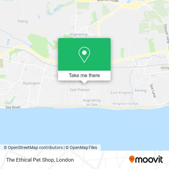 The Ethical Pet Shop map