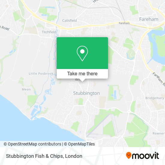 Stubbington Fish & Chips map