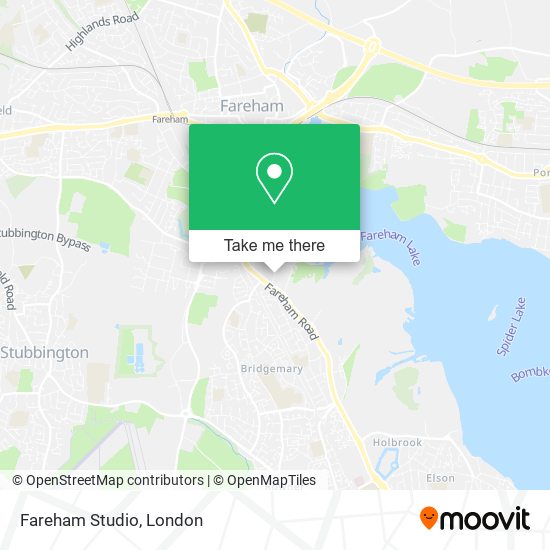 Fareham Studio map